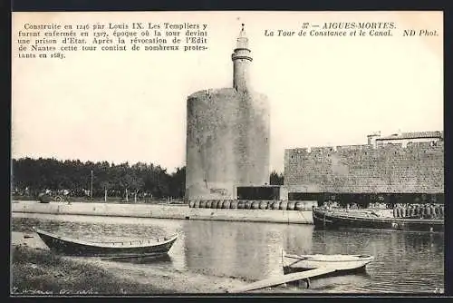 AK Aigues-Mortes, La Tour de Constance et le Canal