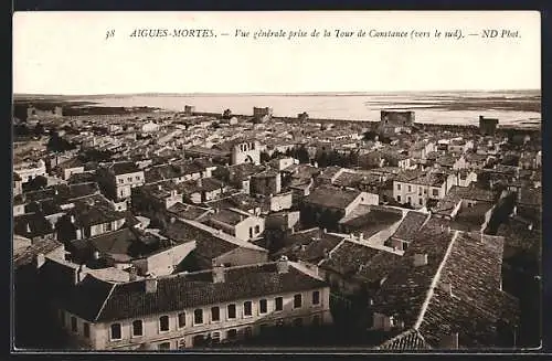 AK Aigues-Mortes, Vue gènèrale prise de la Tour de Constance