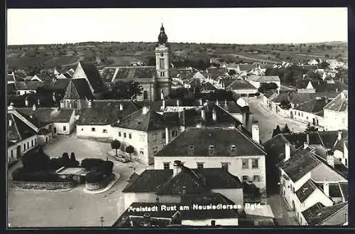 AK Rust am Neusiedlersee, Ortsansicht aus der Vogelschau