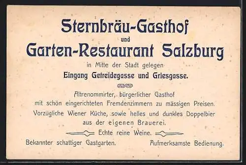 Künstler-AK F. Kulstrunk: Salzburg, Ansicht der Stadt von Mülln aus