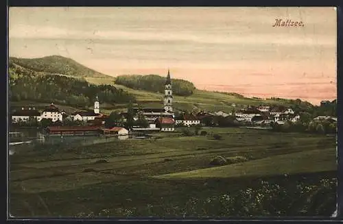 AK Mattsee, Ortsansicht aus der Vogelschau