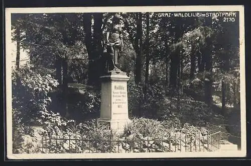 AK Graz, Waldlilie im Stadtpark