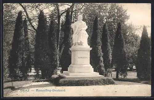 AK Graz, Hamerling-Denkmal