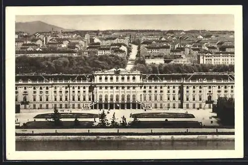 AK Wien-Schönbrunn, Blick zum Schloss