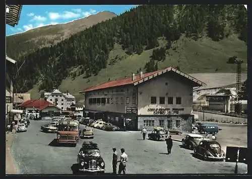 AK Brennerpass, Sparkasse an der Grenze nach Österreich