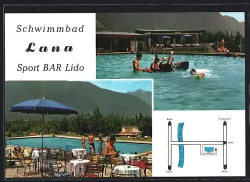 AK Lana bei Meran, Schwimmbad, Sport BAR Lido