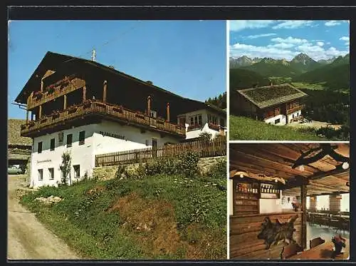 AK Taisten-Welsberg /Südtirol, Gasthof Mudlerhof in drei Ansichten