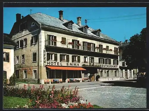 AK Niederdorf-Villabassa, Hotel Emma-Schwarzer Adler