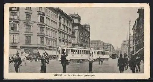 Mini-AK Wien, Kärntner Strasse, Strassenbahn