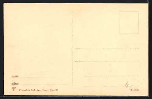 AK Amsterdam, Prins Hendrikkade, Strassenbahn