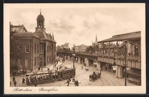 AK Rotterdam, Beursplein, Tramway