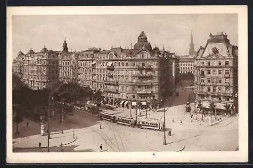 AK Wien, Strassenbahn im Stubenring