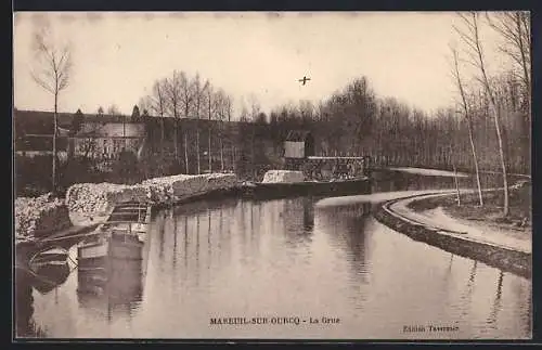 AK Mareuil-sur-Ourq, La Grue
