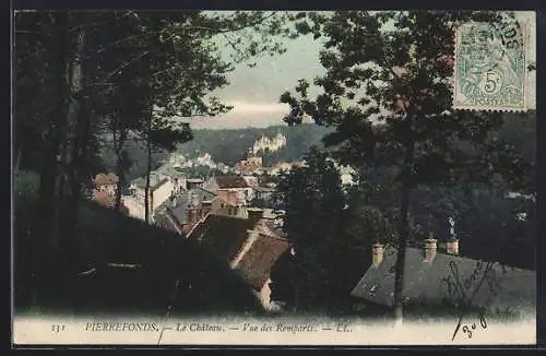AK Pierrefonds, Le Chateau-Vue des Remparts