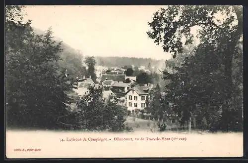 AK Ollencourt, vu de Tracy-le-Mont