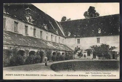 AK Pont-Sainte-Maxence, Le Moncel-Ancienne Abbaye-Intèrieur du Cloitre