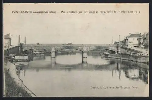 AK Pont-Ste-Maxence, Teilansicht vom Fluss aus