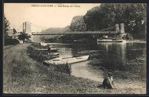 AK Prècy-sur-Oise, Les Bords de l`Oise