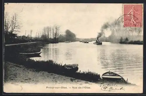 AK Prècy-sur-Oise, Vue de l`Oise