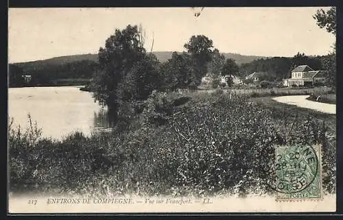 AK Compiegne, Vue sur Francport