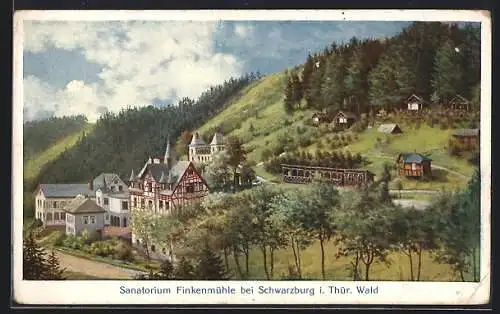 AK Schwarzburg i. Thür. Wald, Sanatorium Finkenmühle