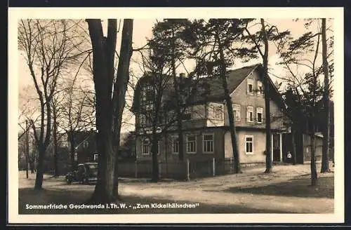 AK Geschwenda /Thür. Wald, Gasthaus Zum Kickelhähnchen