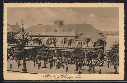 AK Hamburg-Neustadt, Blick zum Alsterpavillon