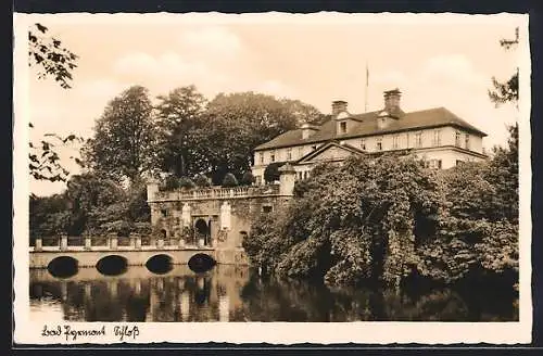 AK Bad Pyrmont, Blick auf Schloss