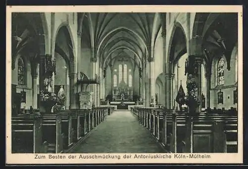 AK Köln-Mülheim, Zum Besten der Ausschmückung der Antoniuskirche