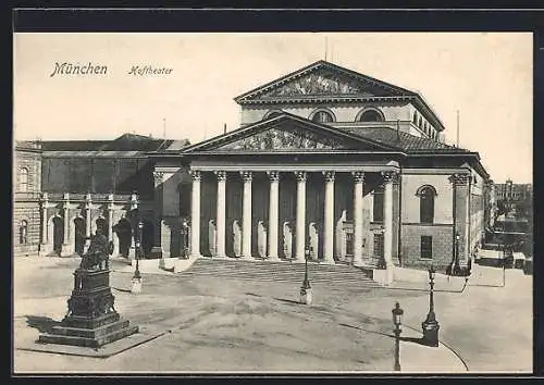 AK München, Blick zum Hoftheater