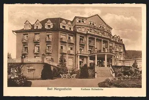 AK Bad Mergentheim, Kurhaus Hohenlohe