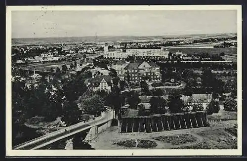 AK Bad Kreuznach, Saline Karlshalle aus der Vogelschau