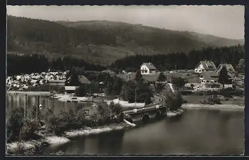 AK Schluchsee /Schwarzwald, Gesamtansicht mit Cafè am See