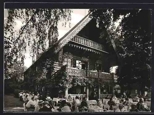 AK Berlin-Wannsee, Gaststätte Blockhaus Nikolskoe