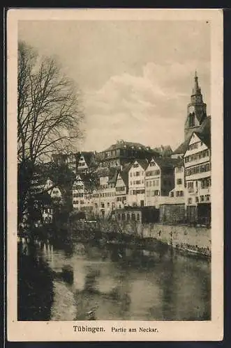 AK Tübingen, Partie am Neckar