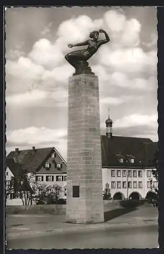 AK Freudenstadt, Denkmal als Symbol des Wiederaufbaus