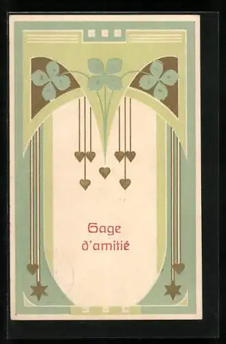 AK Gage d`amitiè, Jugendstil