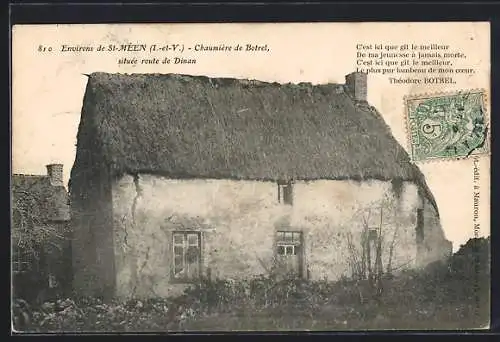 AK St-Mèen, Chaumière de Botrel Situèe route de Dinan