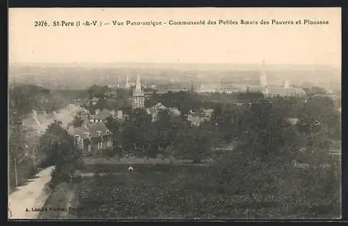 AK St-Pern, Vue Panoramique-Communautè des Petites Soeurs des Pauvres et Plouasne