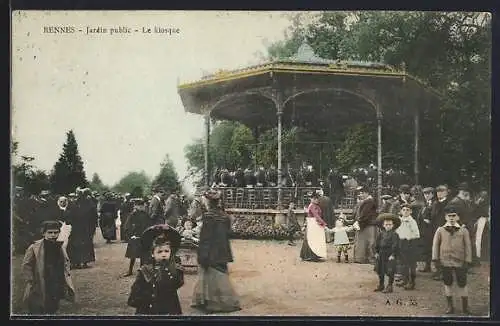 AK Rennes, Jardin public-Le kiosque