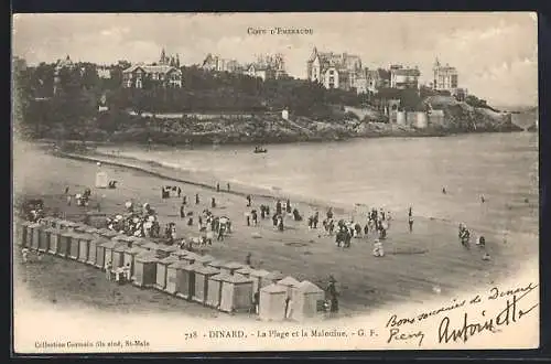 AK Dinard, La Plage et la Malouine