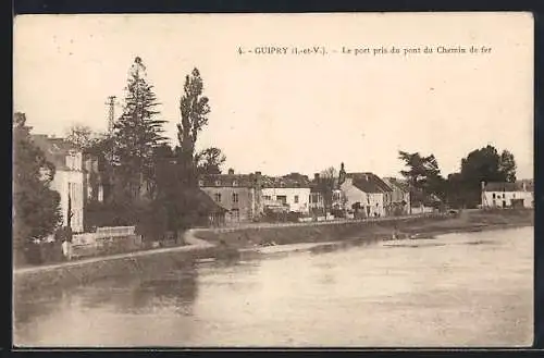 AK Guipry, Le port pris du pont du Chemin de fer