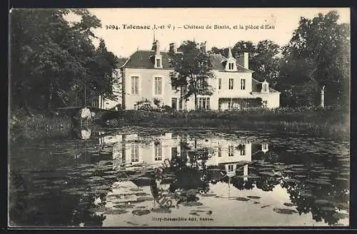 AK Talensac, Chateau de Bintin, et la piece d`eau