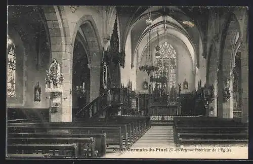 AK Saint-Germain-du-Pinel, Intèrieur de l`Èglise