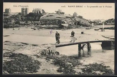 AK Saint-Briac, La passerelle sur le Frèmur