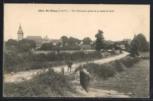 AK St-Mèen, Vue Gènèrale, prise de la route de Gael