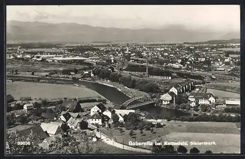 AK Gobernitz bei Knittelfeld, Panorama aus der Vogelschau