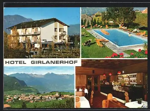 AK Girlan / Cornaiano, Ansichten vom Hotel Girlanerhof