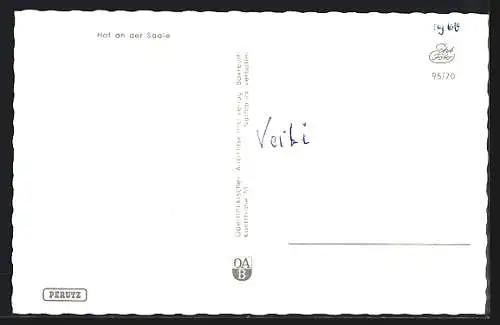AK Hof / Saale, Strassenpartie mit Aral-Tankstelle und Gasthof
