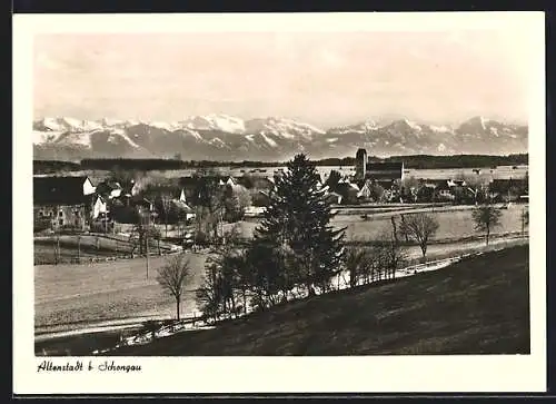 AK Altenstadt / Schongau, Blick zum Ort